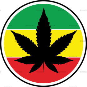 Rasta weed DTF Transfer