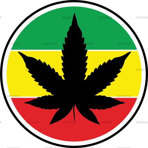 Rasta weed DTF Transfer