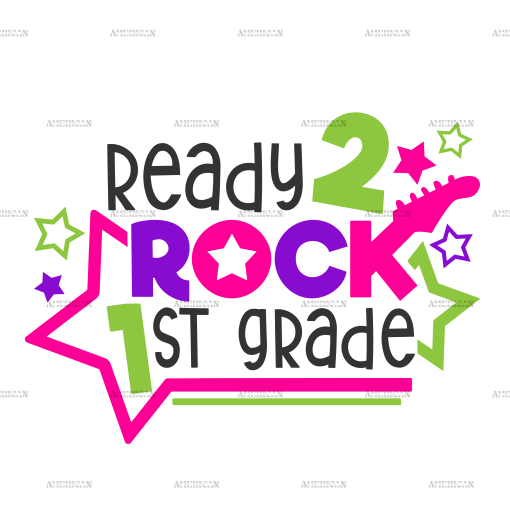 Ready 2 Rock 1st Grade DTF Transfer