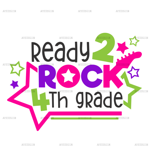 Ready 2 Rock 4th Grade DTF Transfer