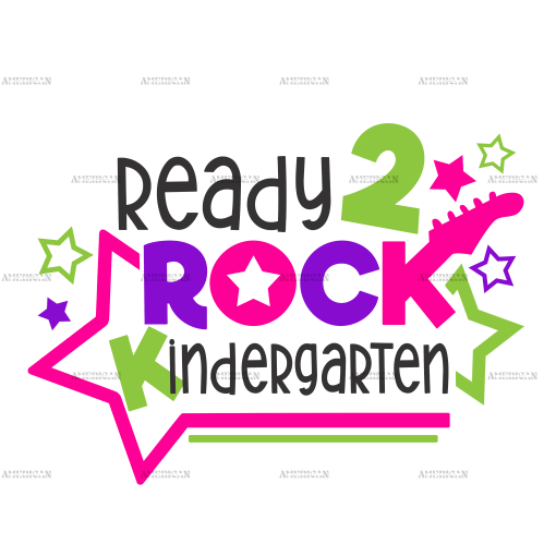 Ready 2 Rock Kindergarten DTF Transfer