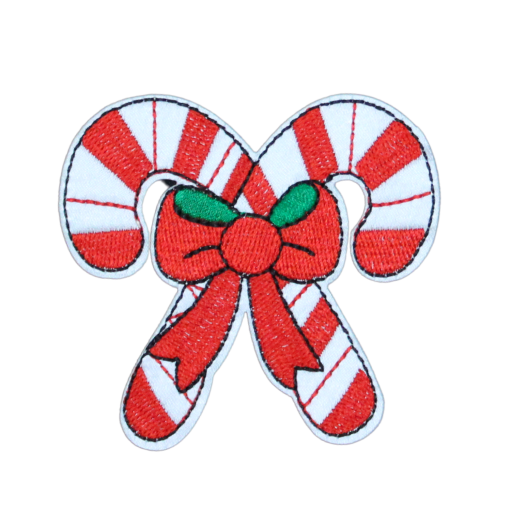 Christmas Candy Cane Patch (Small/Embroidery) - Image 2