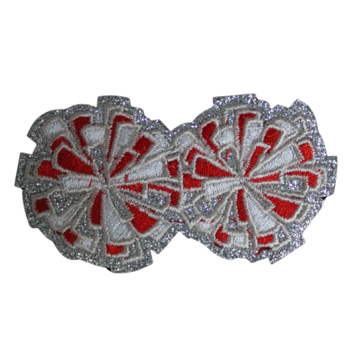 Cheer Glitter Pom Pom Patch (Small/Embroidery) - Image 4