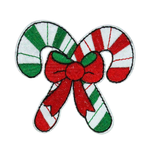 Christmas Candy Cane Patch (Small/Embroidery) - Image 3