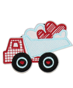 Dump Truck With Hearts Patch (Small/Embroidery) (Copy)