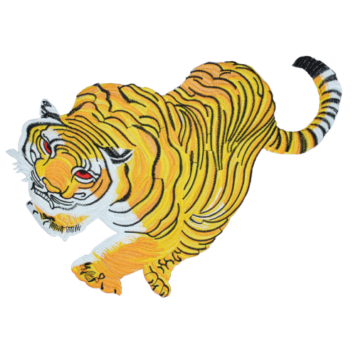 Retro Tiger Patch (Large/Embroidery)