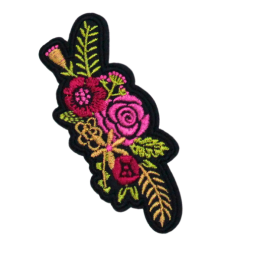 Pink Rose Patch (Small/Embroidery) - Image 2