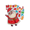 Santa Claus Merry Christmas Patch(Small/Embroidery)