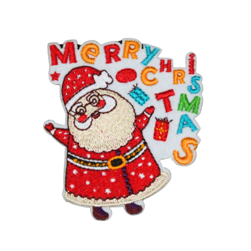 Santa Claus Merry Christmas Patch(Small/Embroidery)
