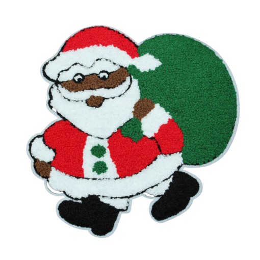 Santa Claus Red and Green Patch (Large/Chenille)