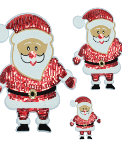 Red Santa Patch (Large/Sequin)
