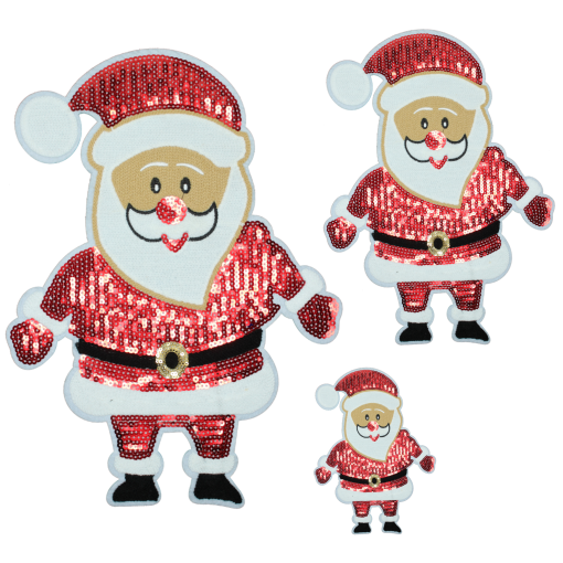 Red Santa Patch (Large/Sequin)