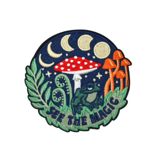 See The Magic Frog Patch(Small/Embroidery)