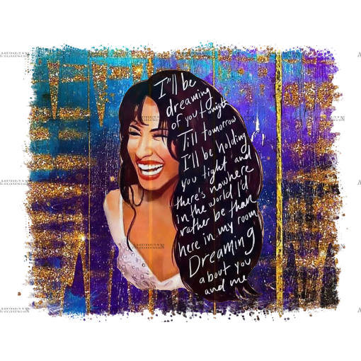Selena Purple Dtf Transfer
