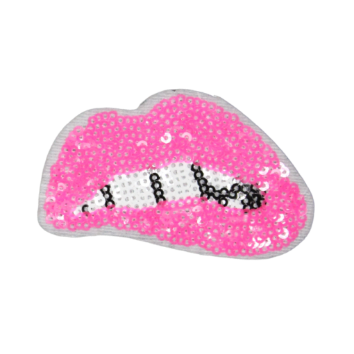 Lips Red/Pink Patch (Small/Sequin) - Image 3