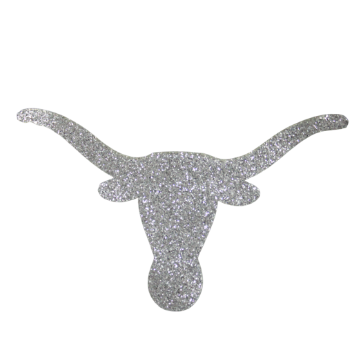 Longhorn Skull Glitter Patch (Small/Embroidery) - Image 5