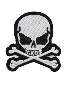 Cross Skull Bone Patch (Small/Embroidery)