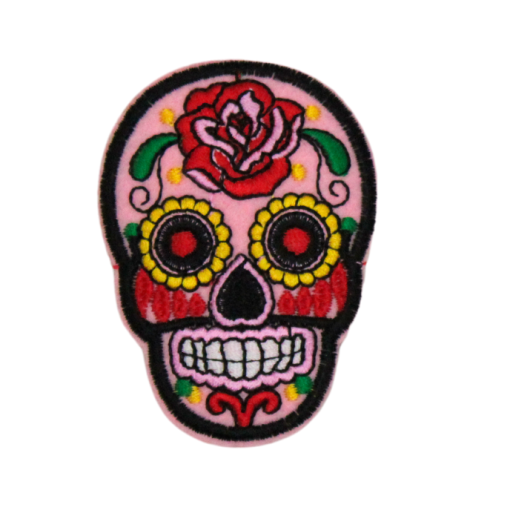 Colorful Skull Patch (Small/Embroidery) - Image 4