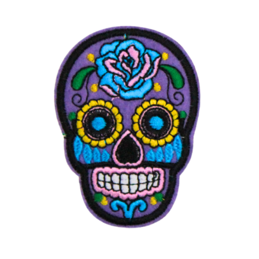 Colorful Skull Patch (Small/Embroidery) - Image 3