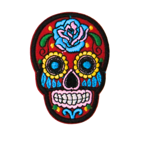Colorful Skull Patch (Small/Embroidery) - Image 2