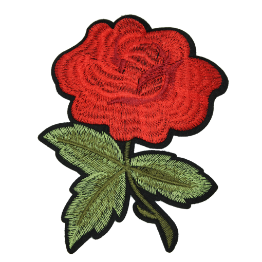 Short Stem Rose Patch (Large/Embroidery)