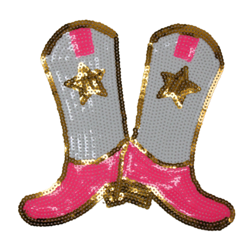 Cowboy Boots Patch (Medium/Sequin)
