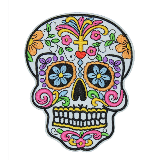Multicolor Skull (Small/Embroidery)