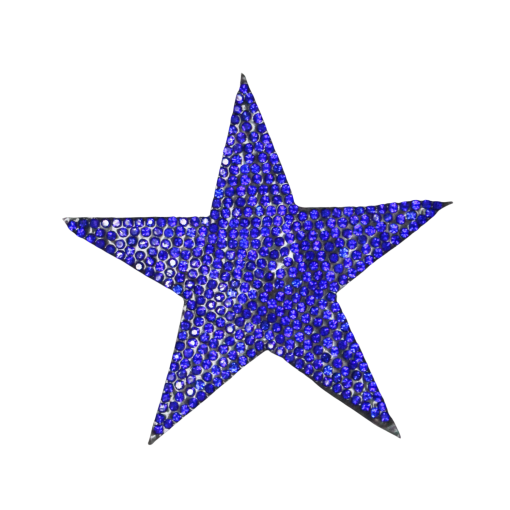 3 inch Stars Rhinestone Patch - Image 3