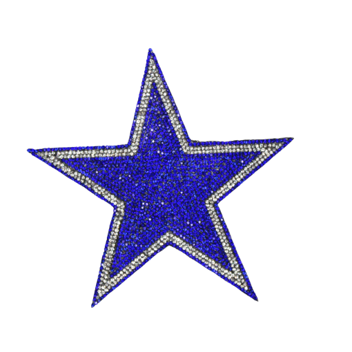 3 inch Stars Rhinestone Patch - Image 4