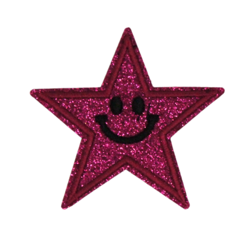 Smiley Star Glitter Patch - Image 5