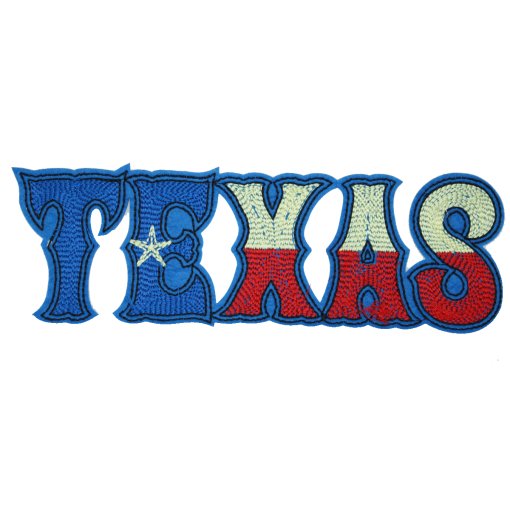 Texas Blue & Red Patch (Large/Embroidery)