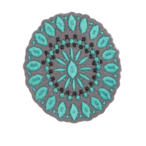 Turquoise Design Patch (Small/Embroidery)