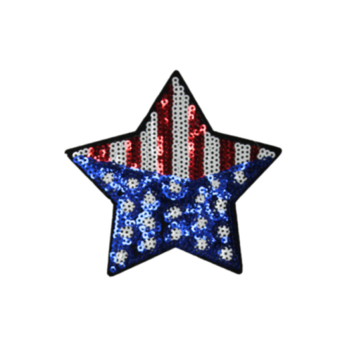 USA Flag Star Patch (Small/Sequin) - Image 2