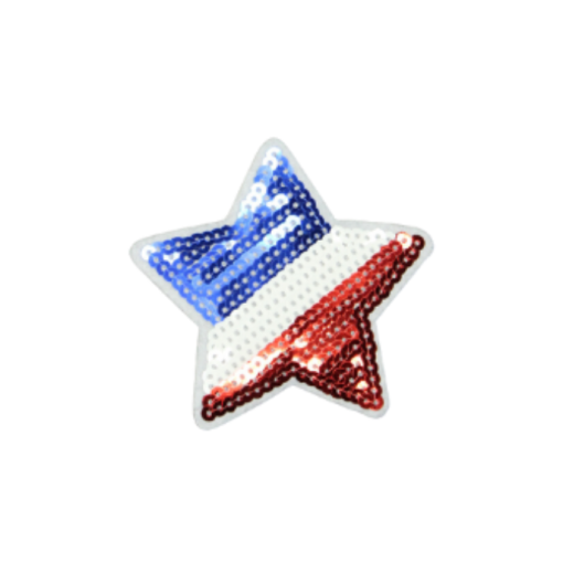 USA Flag Star Patch (Small/Sequin) - Image 3
