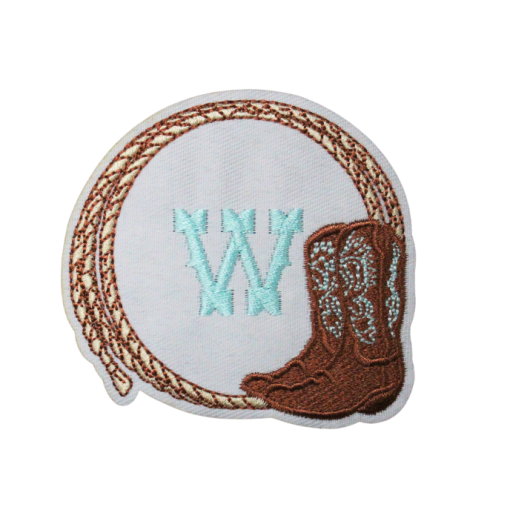 Cowboy Boots and Rope Patch (Small/Embroidery)