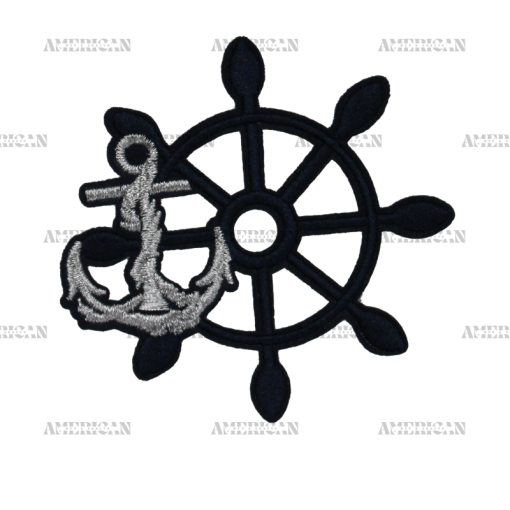 Anchor Wheel Patch (Small/Embroidery)