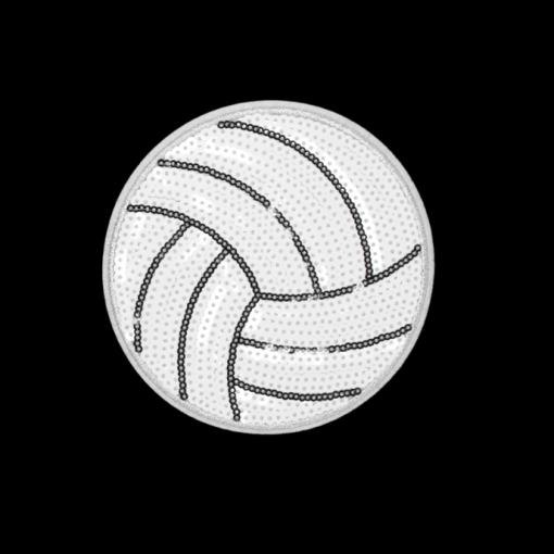 Volleyball Patch (Small/Sequin) - Image 2