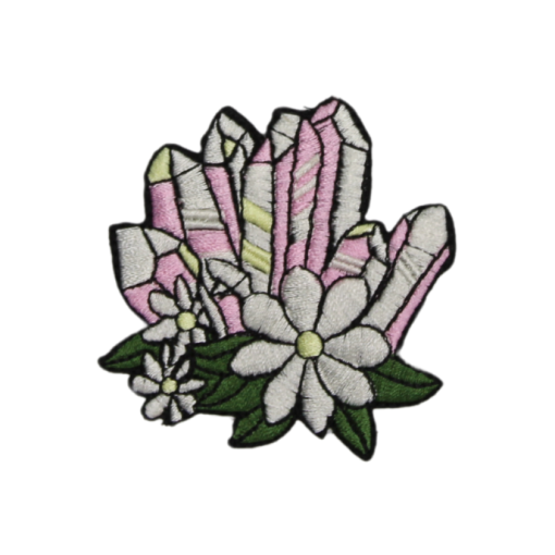 Crystal Rock Flowers Patch (Small/Embroidery) - Image 3
