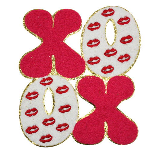 XOXO Lips Patch (Large/Chenille)