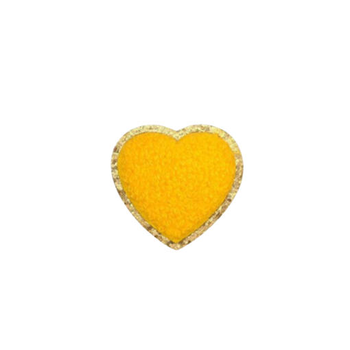 Heart on Gold Patches (Small/Chenille) - Image 3