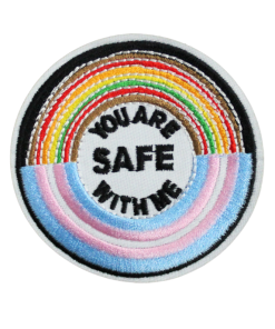 You Are Safe With Me Patch (Small/Embroidery)