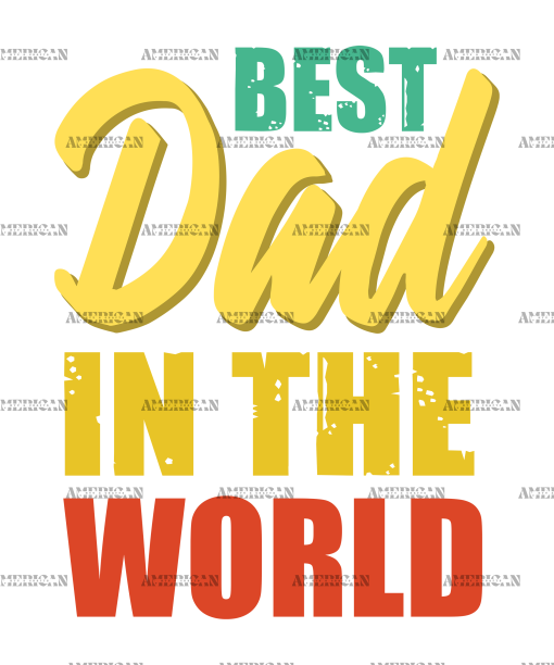 Best Dad In The World-1 DTF Transfer
