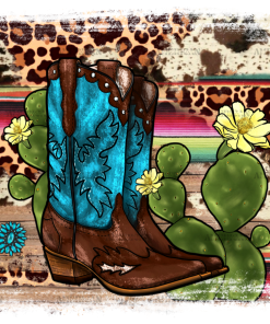 Cactus Boots DTF Transfer