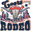 Coors Rodeo DTF Transfer