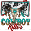 Cowboy Killer Skull DTF Transfer