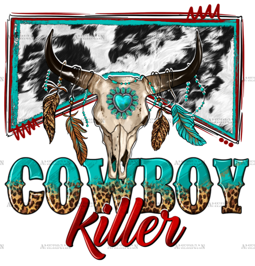 Cowboy Killer Skull DTF Transfer