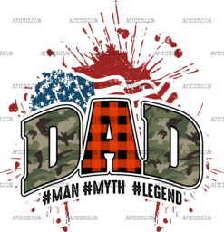 Dad Man Myth Legend-2 DTF Transfer