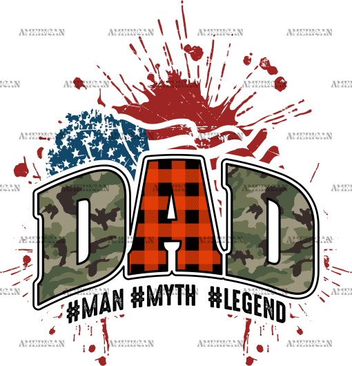 Dad Man Myth Legend-2 DTF Transfer