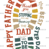 Happy Father's Day Footstep DTF Transfer