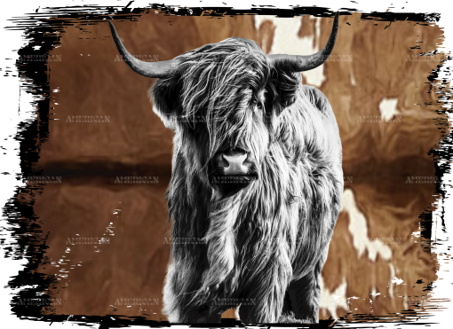 Highland Cow-2 DTF Transfer